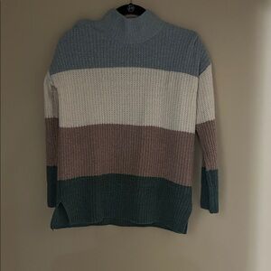 Hippie Rose Multicolor Cowl Neck Sweater